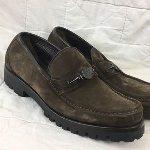 Salvatore Ferragamo Sport Leather Horse Bit Loafer